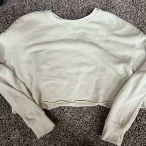 American threads cropped crewneck
